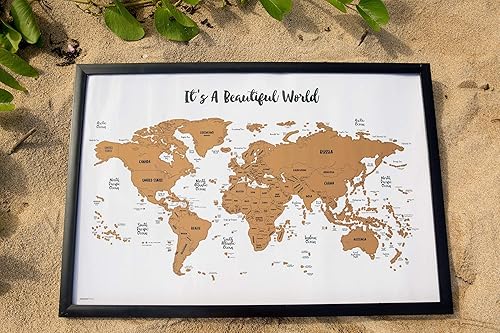 Miniatura 5 de JetsetterMaps Its a Beautiful World Scratch Your Travels mapamundi para raspar- 30 x 20 pulgadas