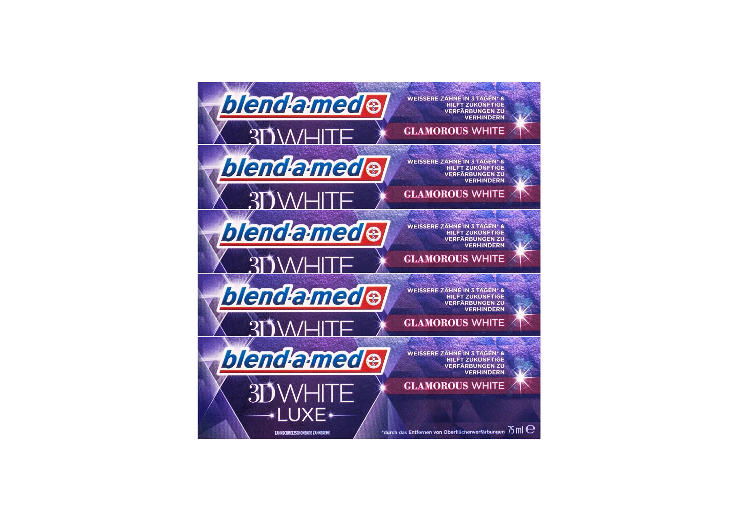 Blend-A-Med5x 3DWhite Luxe Glamorous White Toothpaste 75 ml