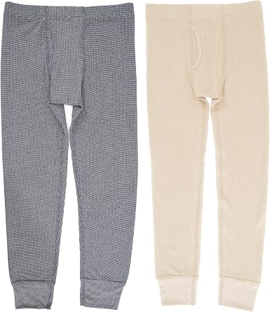 Amazon.com: Fruit of the Loom Paquete de 2 pantalones térmicos de gofre  para niños : Ropa, Zapatos y Joyería