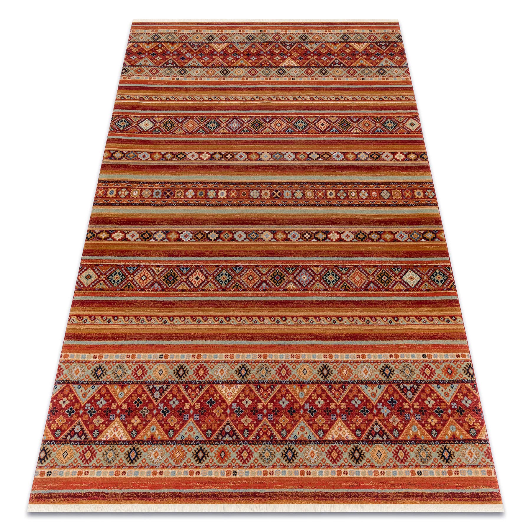 Dywan wełna KESHAN Franse, orientalny 7685/53578 terakota 160x230 cm, Dywany do Salonu