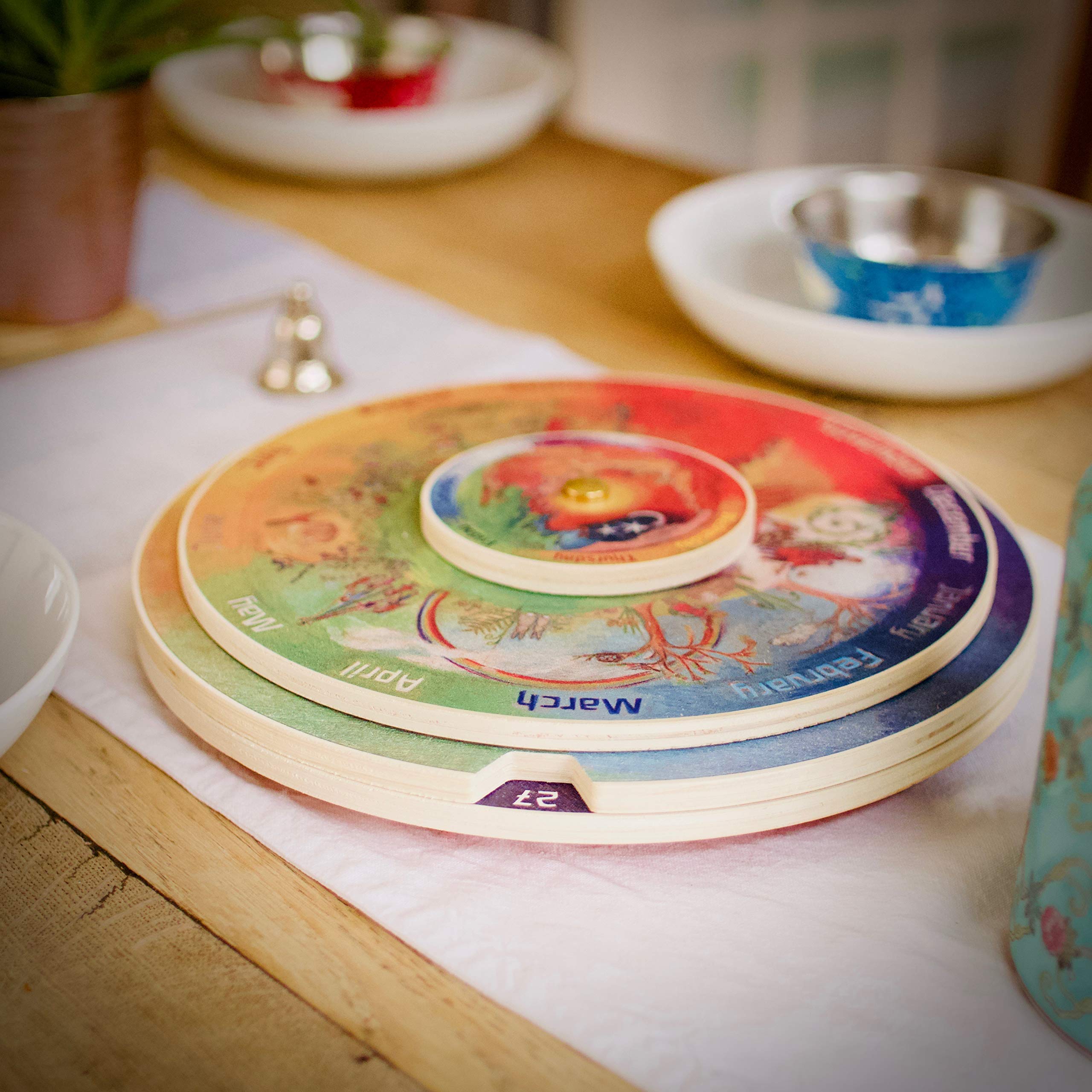 Waldorf Family Wooden Perpetual Calendar : Amazon.nl: Stationery