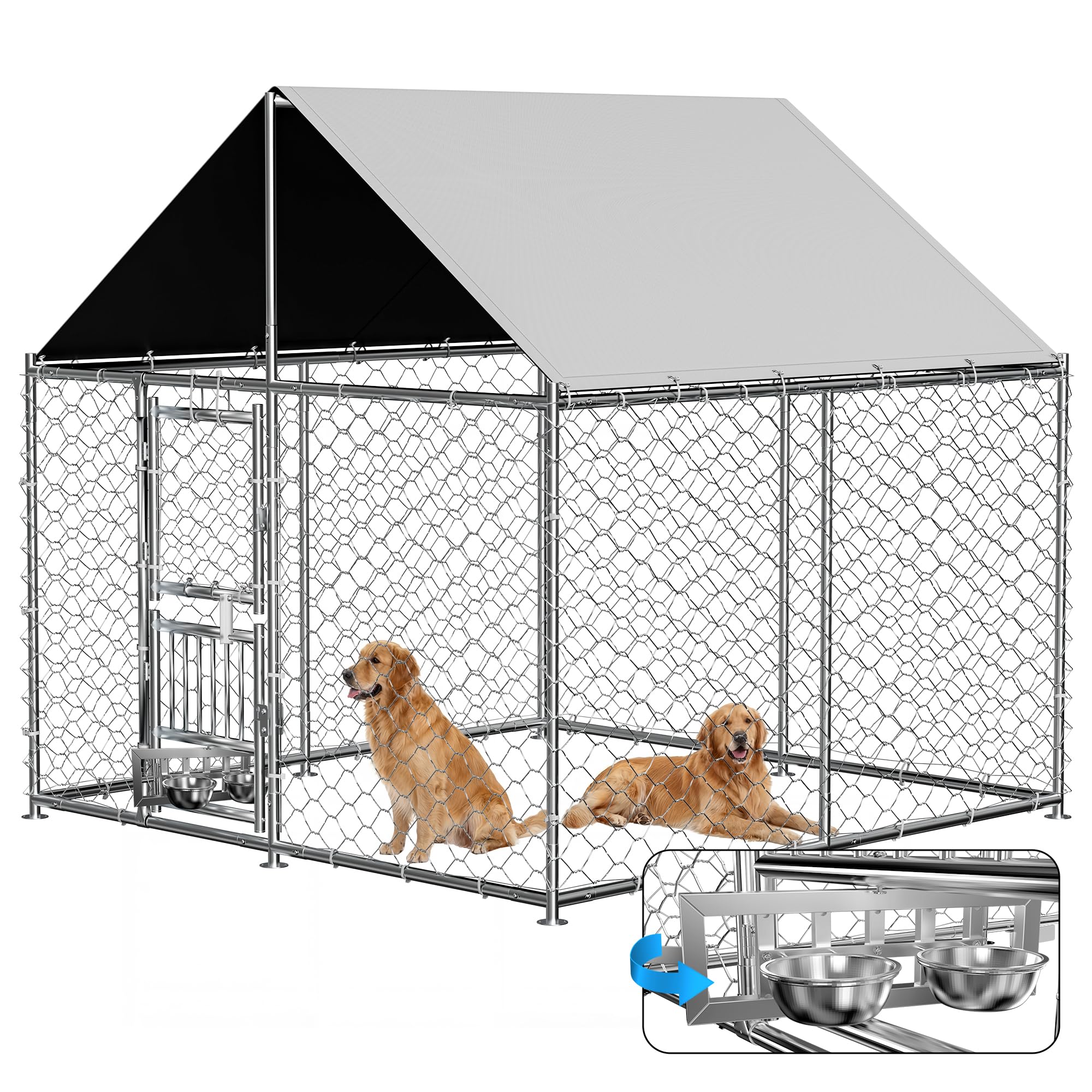 Redlife Outdoor Dog Kennel 7.5x7.5FT