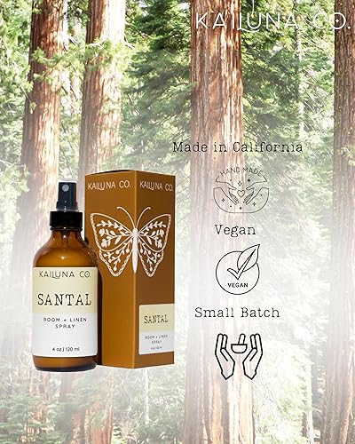 Miniatura 3 de Santal Artisan Natural Room and Linen Spray with Pure Essential and Fragrance Oils, Made in California (4 oz), 33