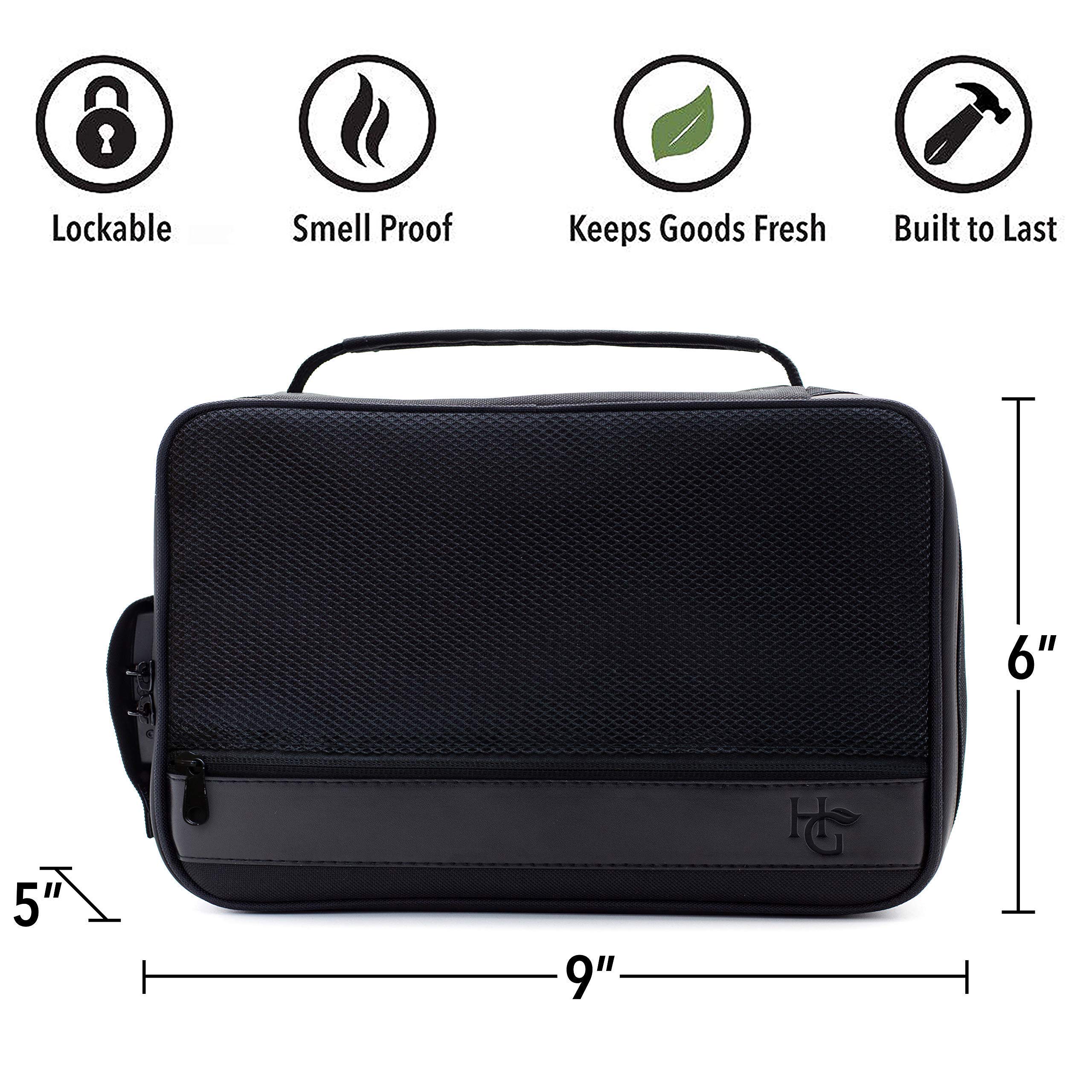 Buy Herb Guard Black Large Smell Proof Case with Combo Lock (Smell