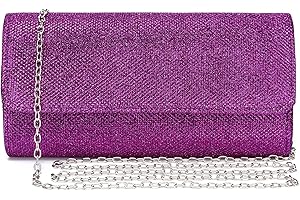 Outrip Shimmering Purple Prom Purse