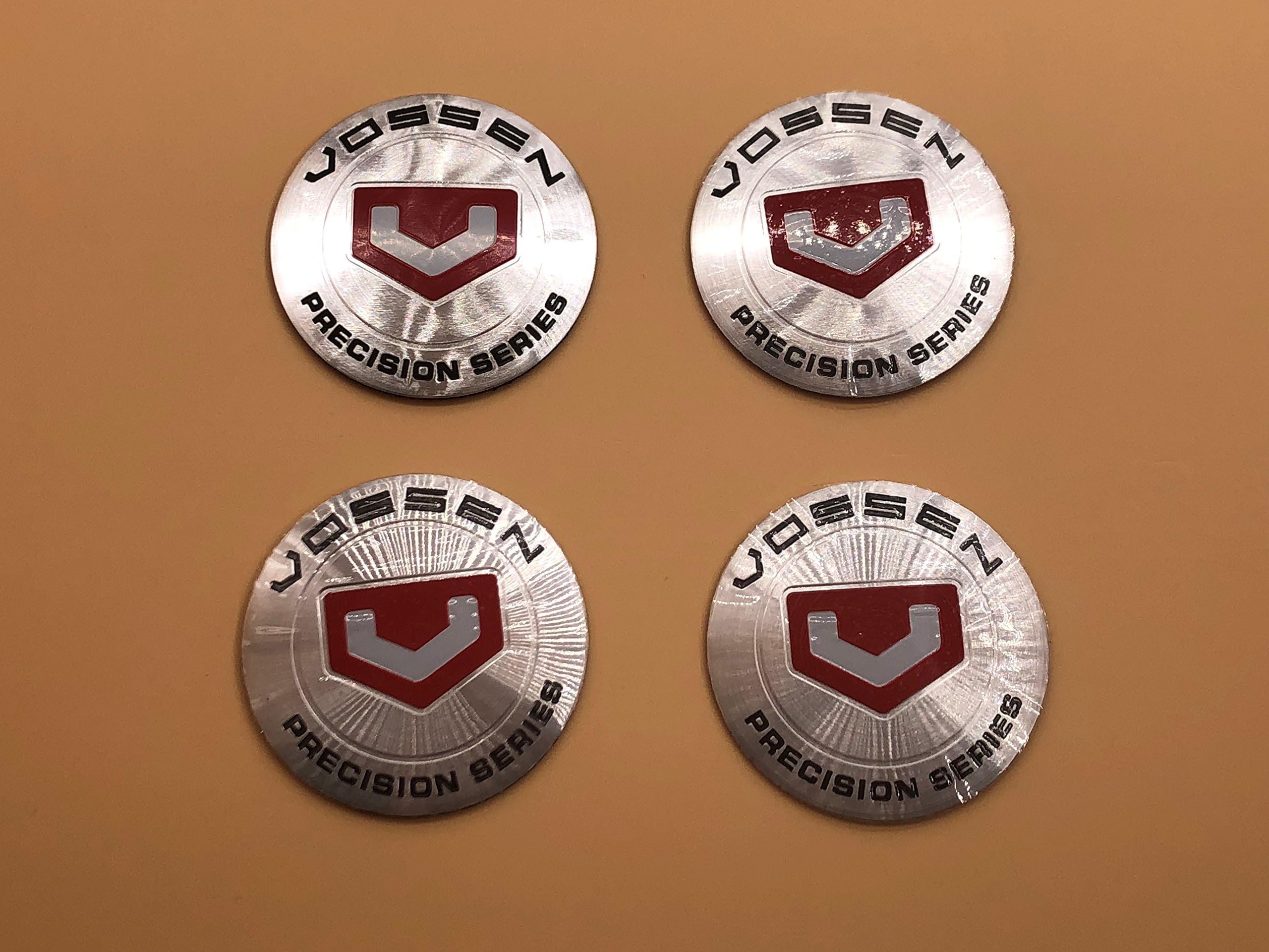 AOWIFT 4PCS NEW VOSSEN Silver 56MM 2.2" Auto Wheel Center Hub Caps Emblem Sticker
