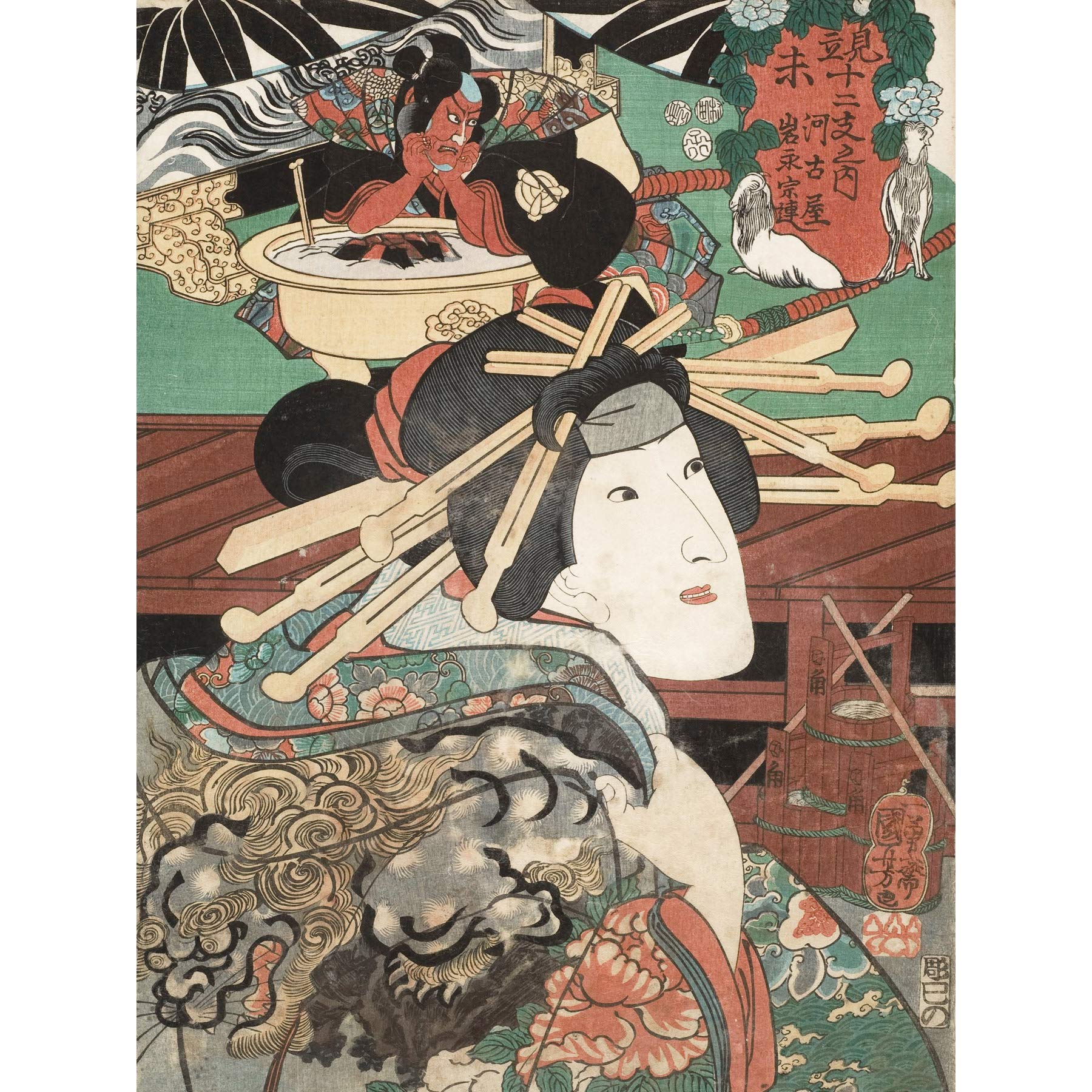 Fine Art PrintsUtagawa Kuniyoshi Holzschnitt, großer Kunstdruck