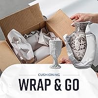 Vista 3 de Hojas de papel de embalaje para mudanzas, 480 hojas, 27 x 17 pulgadas, 15 libras, fabricadas en Estados Unidos, papel de periódico, imprescindible