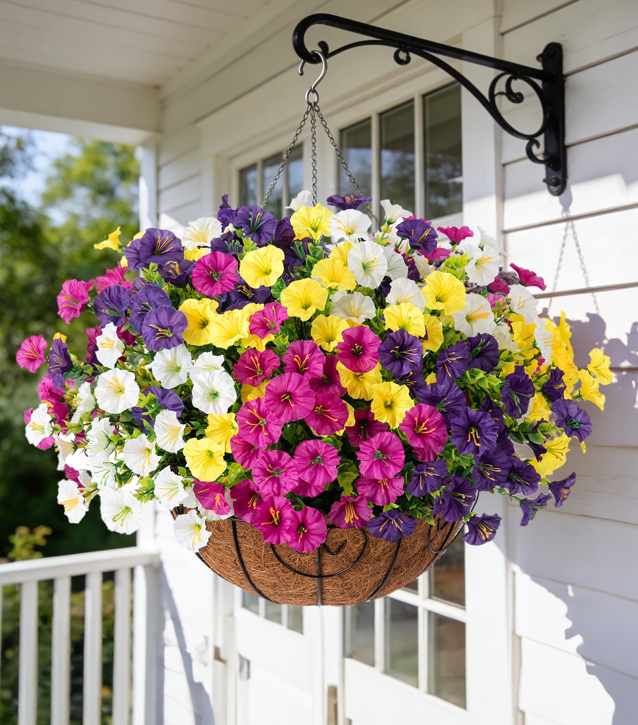 Ivydale Artificial Morning Glory Basket