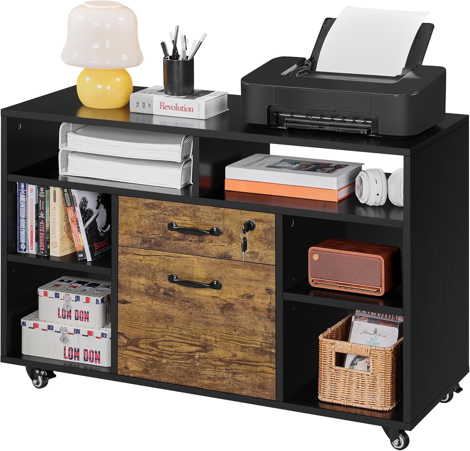 Yaheetech File Large Morden Industrial Rolling File