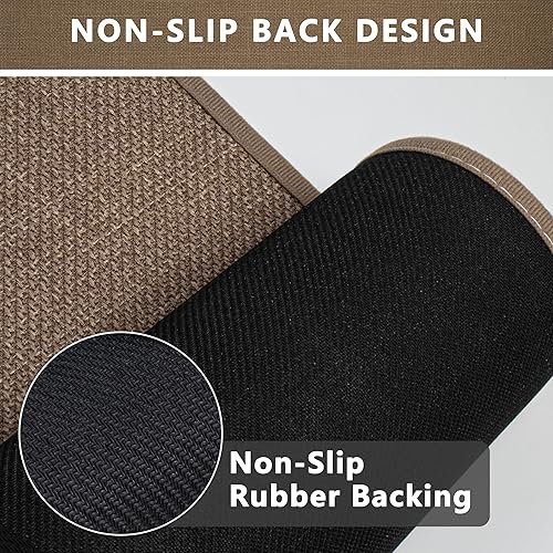 Miniatura 4 de Alfombras de baño ultra finas antideslizantes de 17 x 32 pulgadas, tapete de baño de secado rápido, lavable a máquina, perfecto para ducha, color