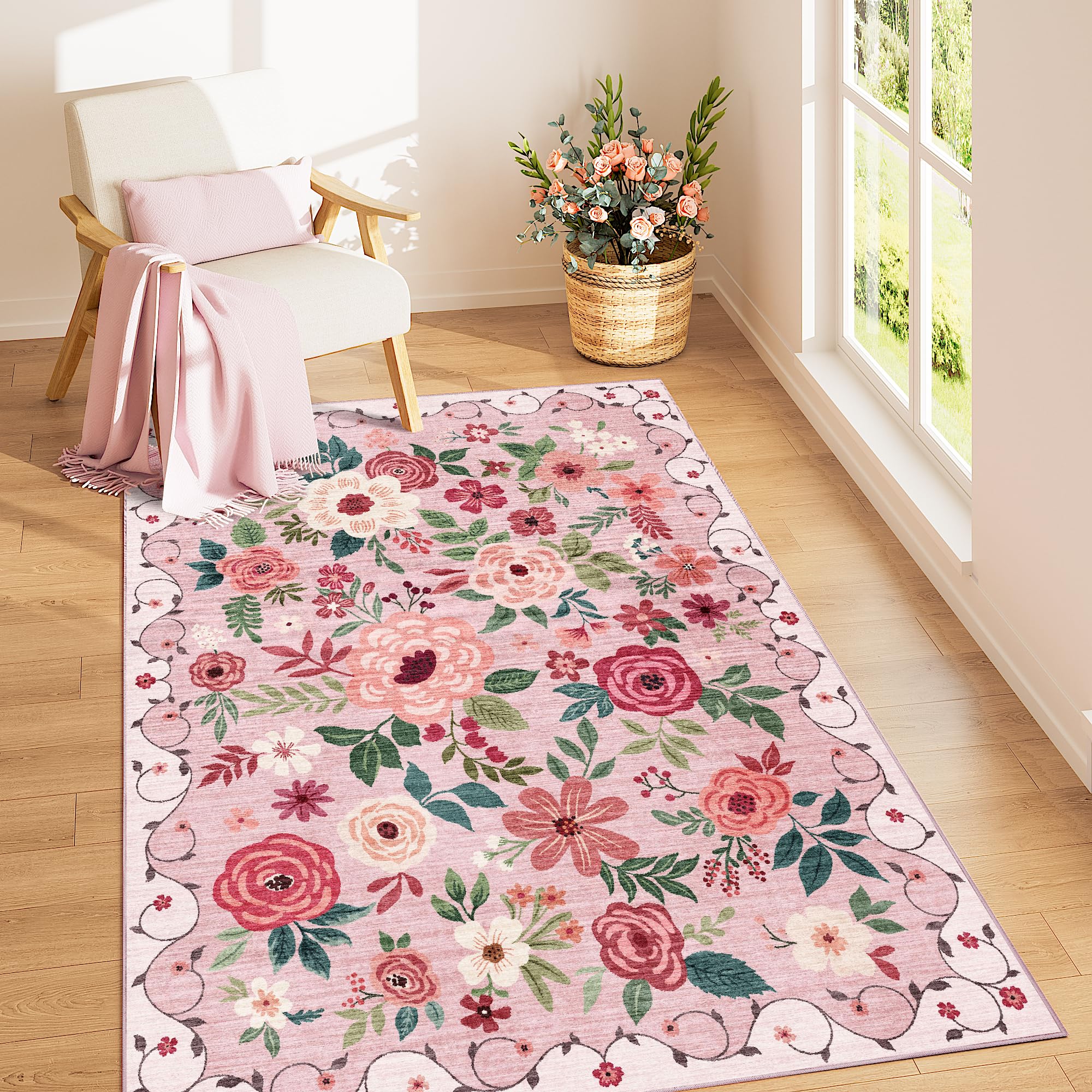 Tapis lavable à poils courts léger et facile à entretenir DUKINO