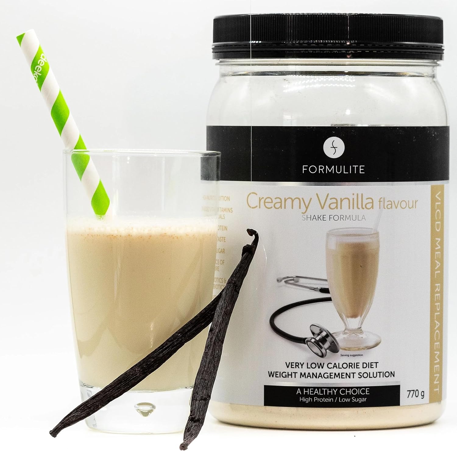 Formulite Protein Shake Tub 770g, High Protein Low Sugar Meal