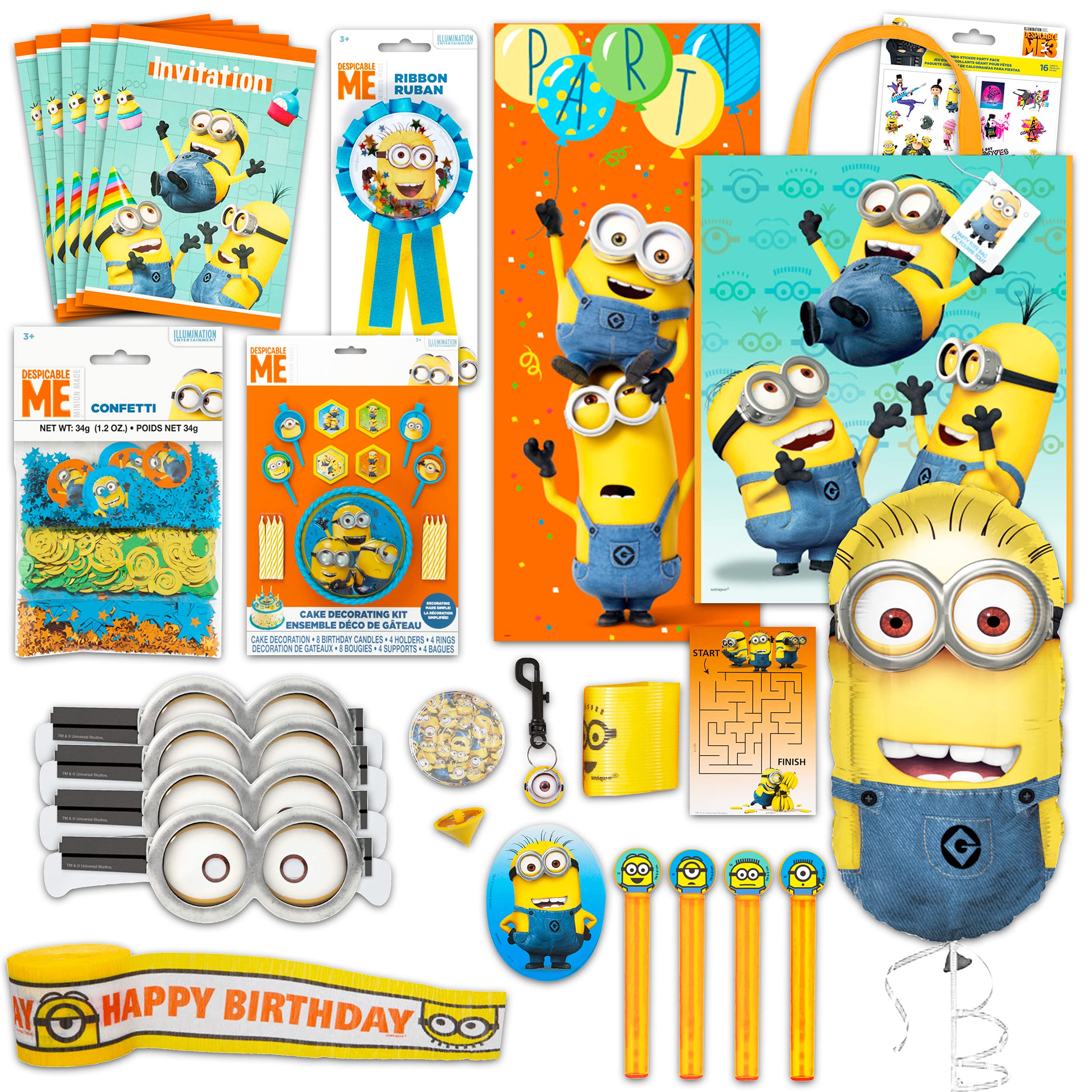Buy Despicable Me Minions Party Supplies Ultimate Bundle Set for 8