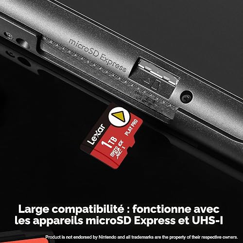 Lexar Express Play Pro microSD card, UHS-I, C10, U3, V30, Full HD, 4K video, up to 900/600MB/s, compatible with Nintendo Switch 2, ASUS ROG Ally, Steam Deck, Gaming Devices (LMSXPS0001T-BNNNU) - 6