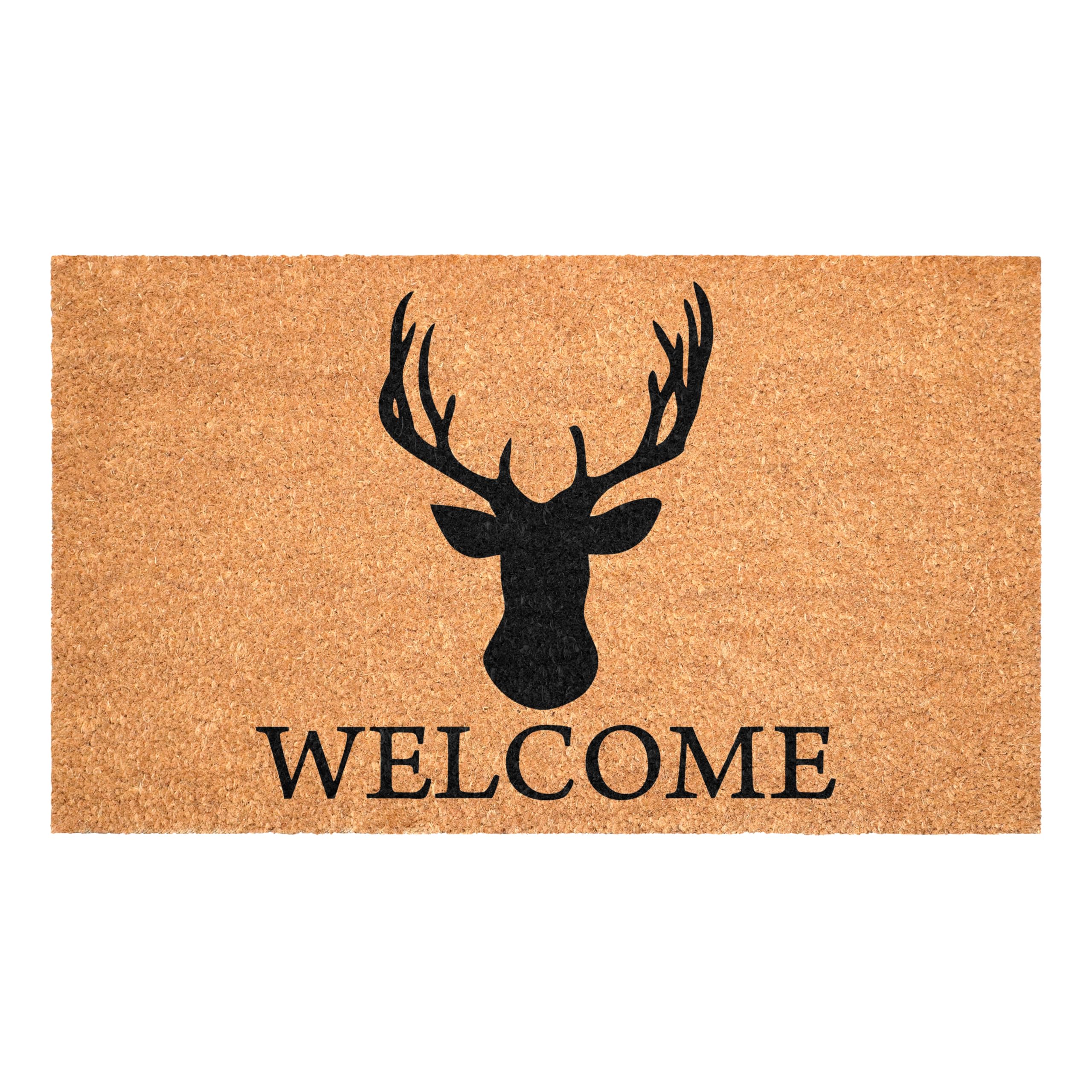 121472436 Deer Welcome Doormat 24" X 36"