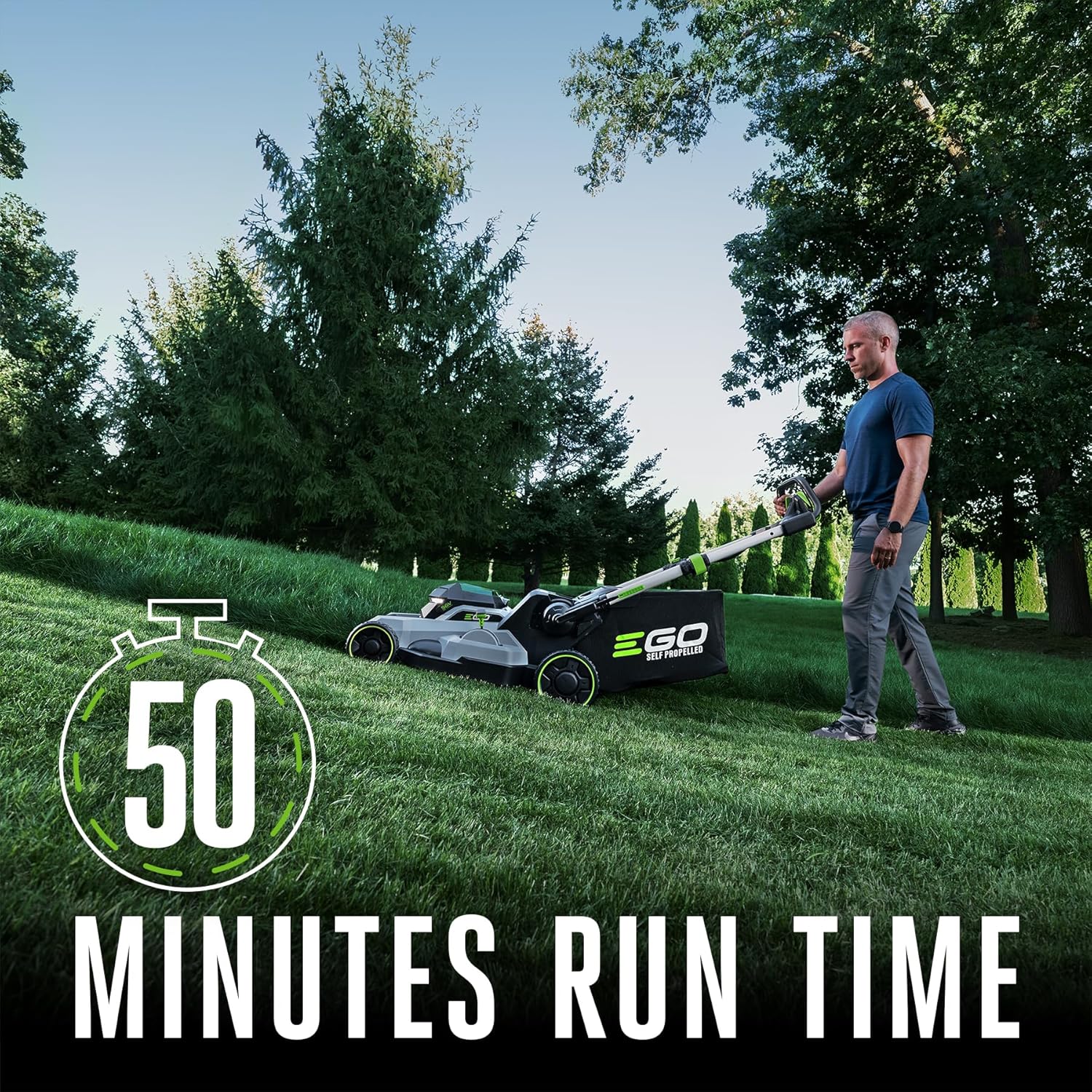 EGO Power+ 21-Inch Electric Lawn Mower, Self-Propelled Cordless, Includes 56V 6.0Ah Battery photo 4