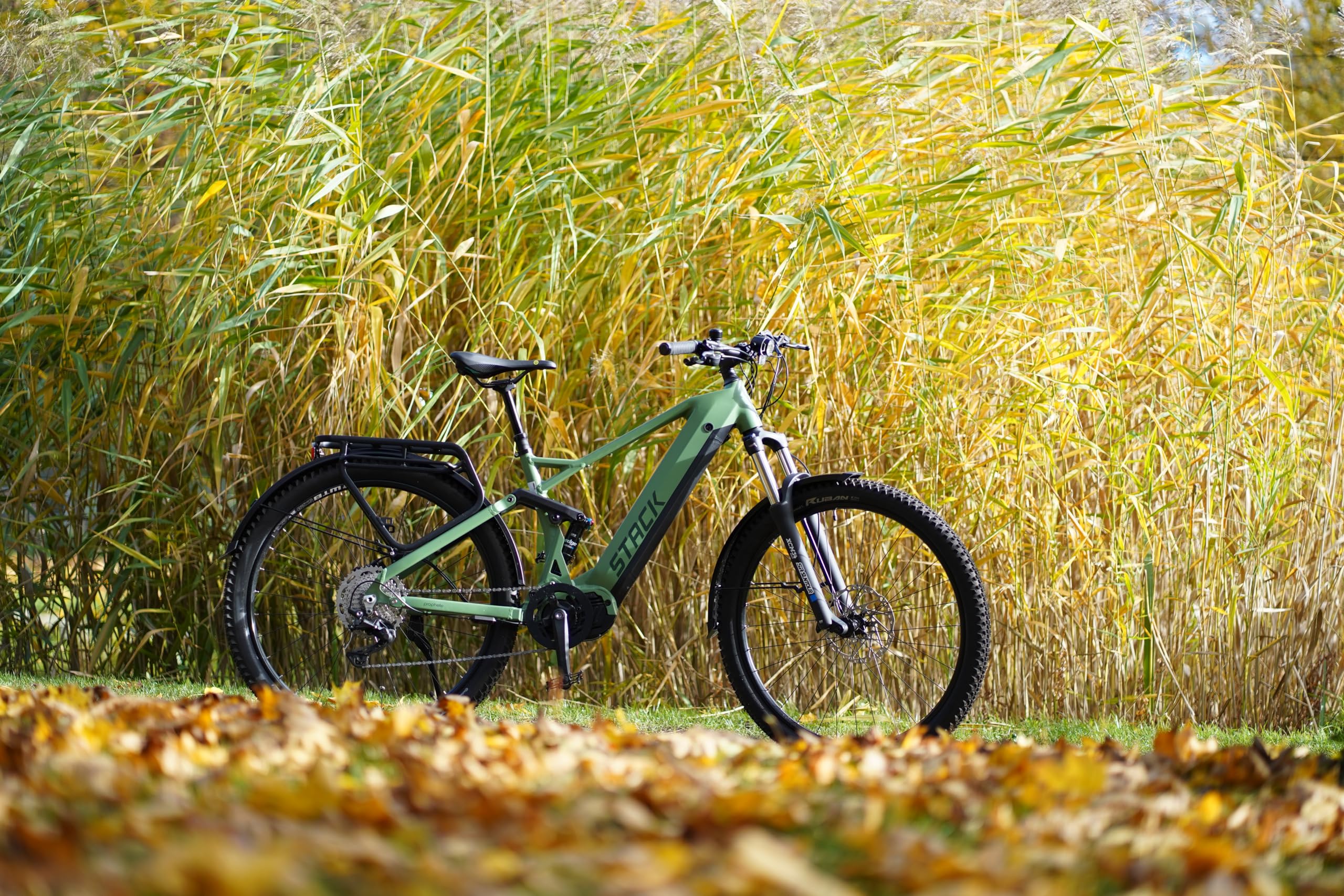 Prophete Stack 5.0 SUV E-Bike Fully 29 Zoll - 720 Wh - Integrierter Akku - Mittelmotor AEG - 10-Gang Kettenschaltung - HDY. Scheibenbremse inkl. Gearsensor - Rahemnhöhe 48 cm