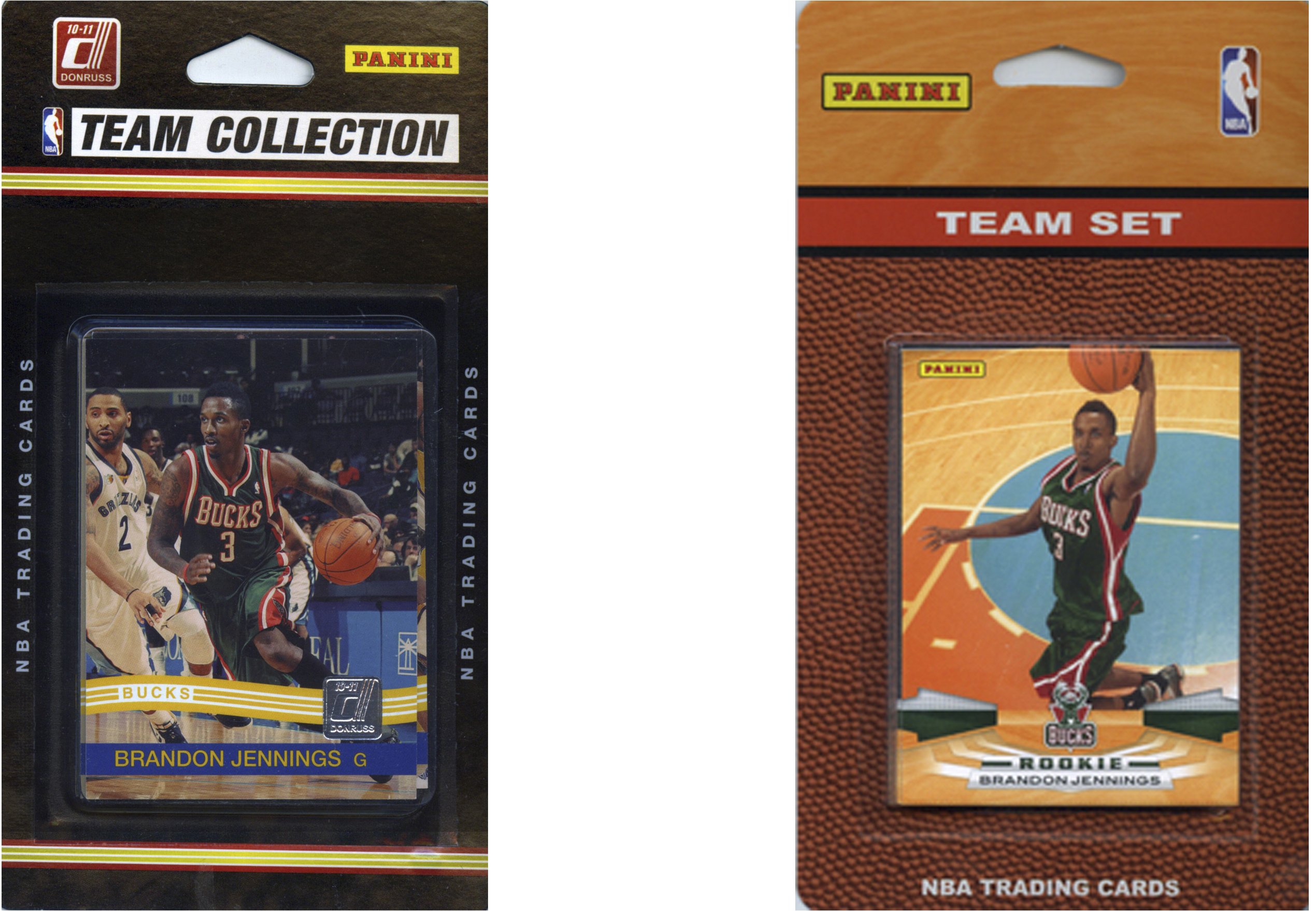 NBA Milwaukee Bucks 2 Different Licensed Trading Card Team Sets