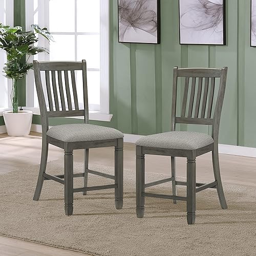 Miniatura 11 de Lexicon Saratoga - Silla de comedor (juego de 2), color blanco antiguo Blanco antiguo,Gris (Antique Gray)