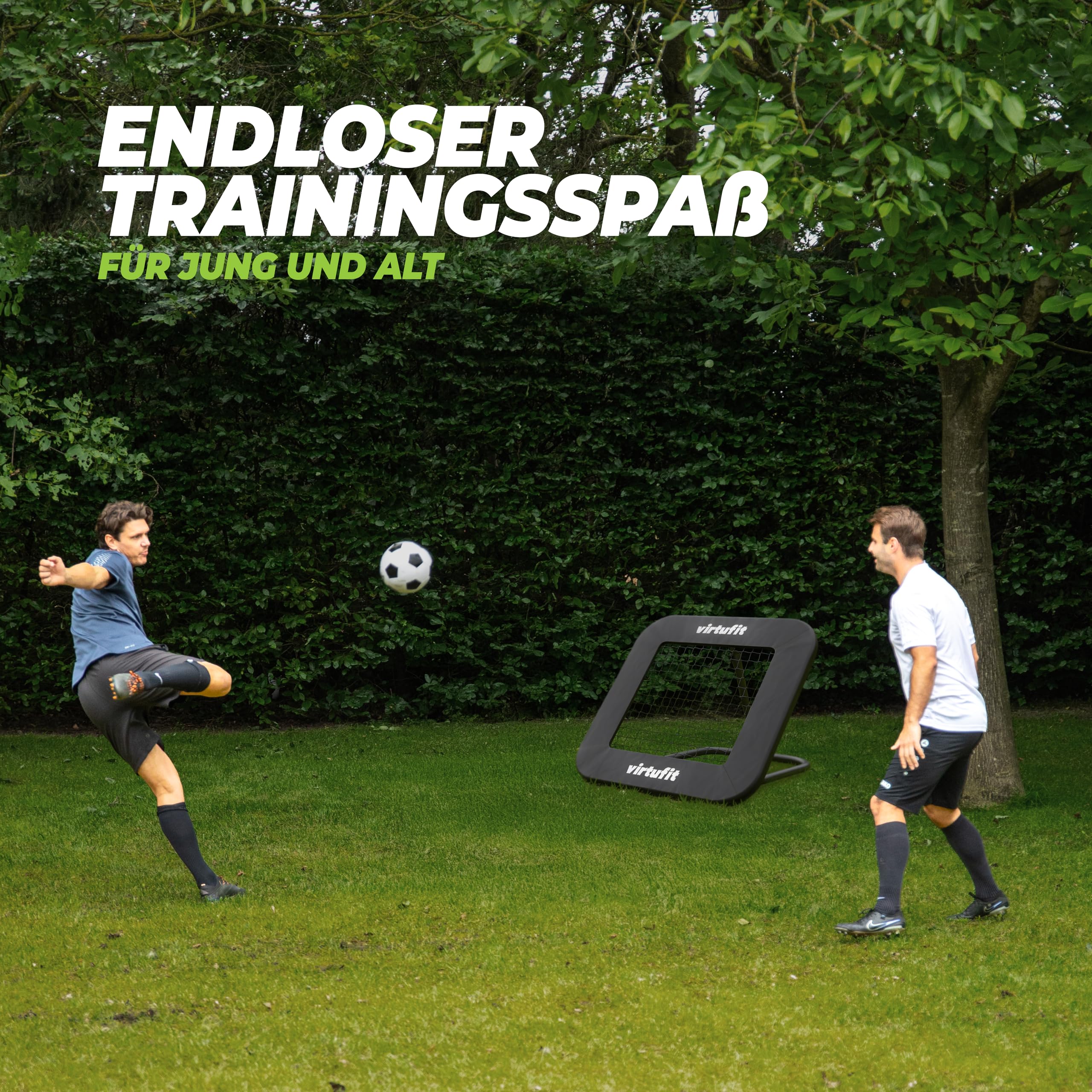 VirtuFit Fußball-Rebounder Serie – verstellbar & klappbar – ideal für Kindertraining & Technikübungen