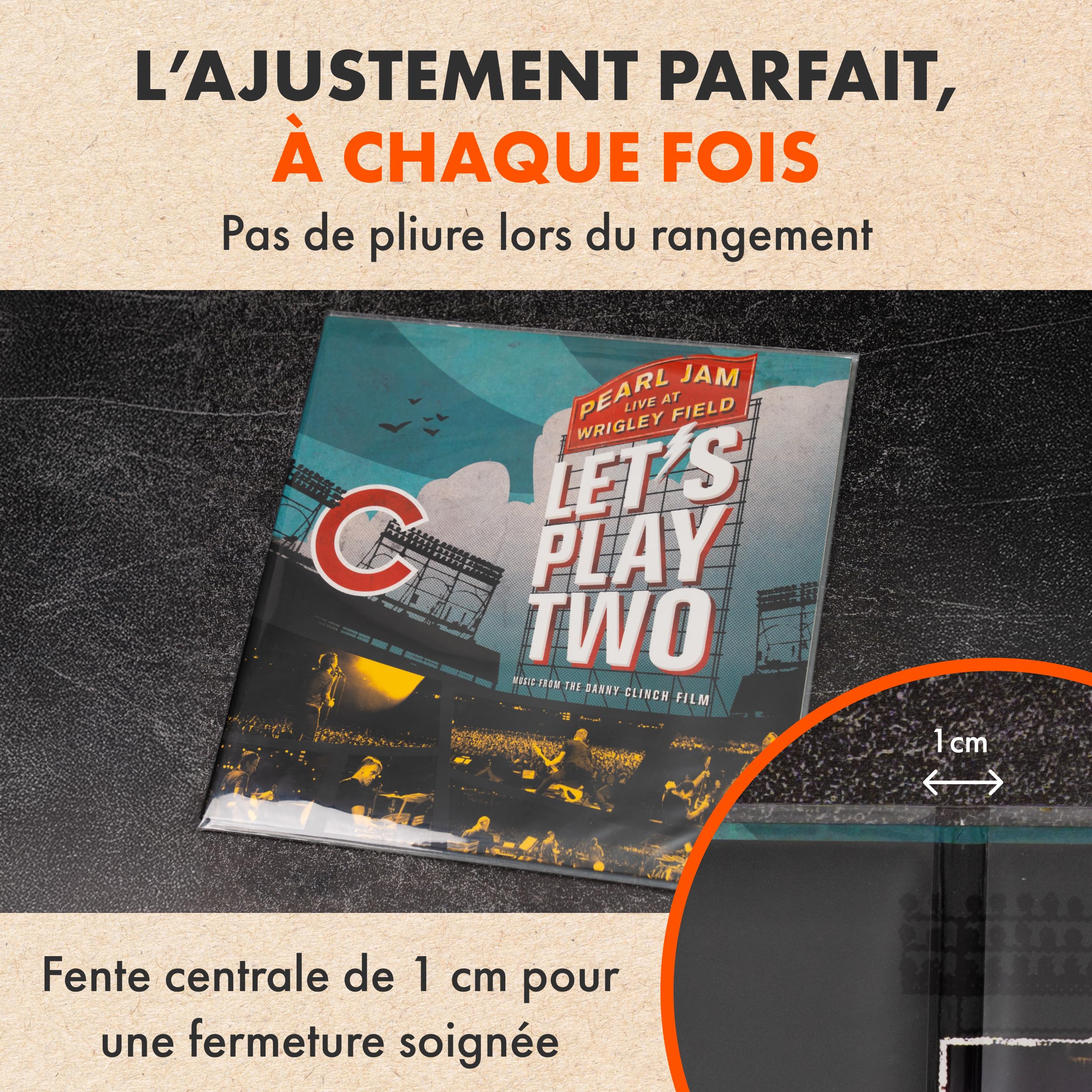 50x Pochettes GATEFOLD Disque Vinyles 33 Tours | Dépliables Pochettes Crystal pour 33T Albums LP Simples Doubles | Polypropylène Plastique Transparente