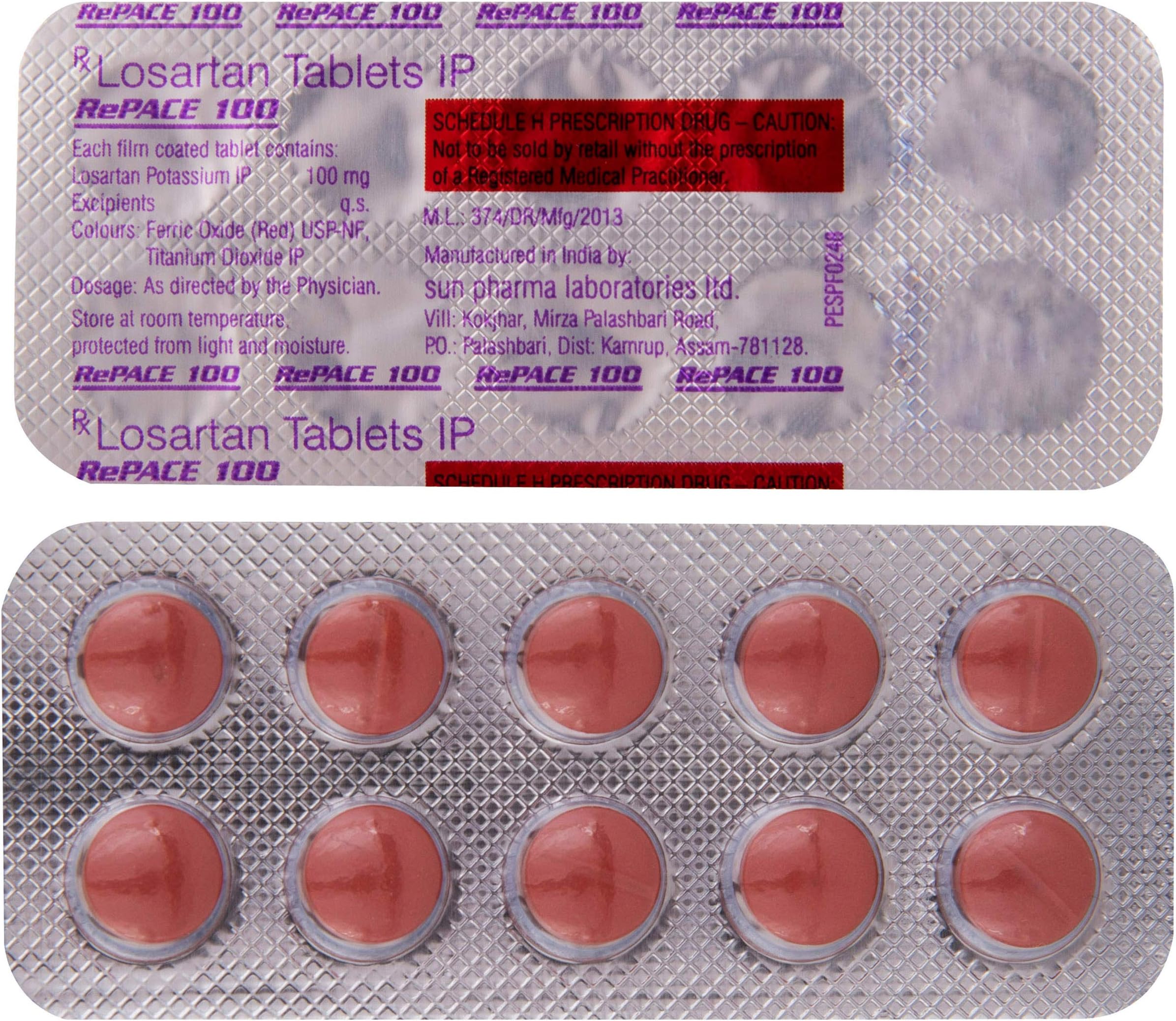 Repace 100 - Strip of 10 Tablets