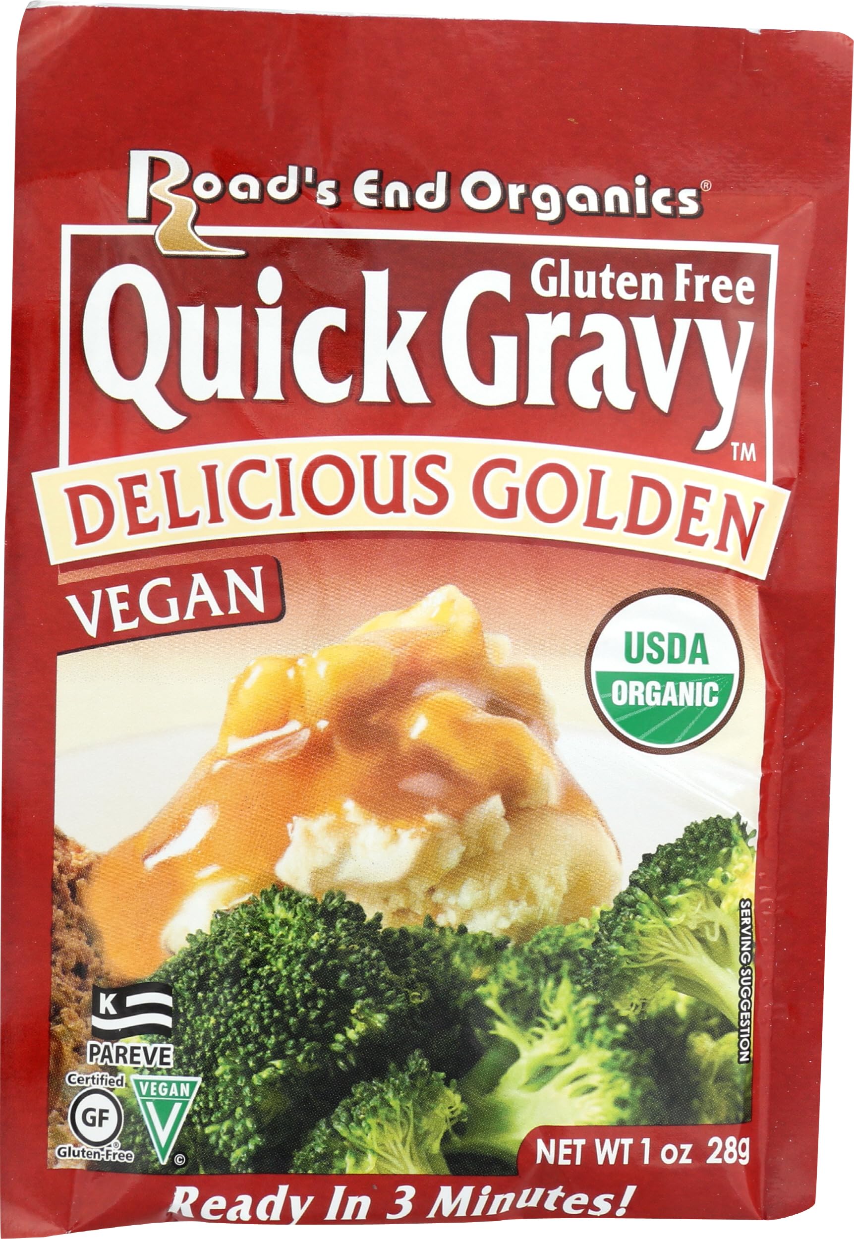 Roads End Organics, Gravy Mix Golden Gluten Free Dairy Free Organic, 1 Ounce