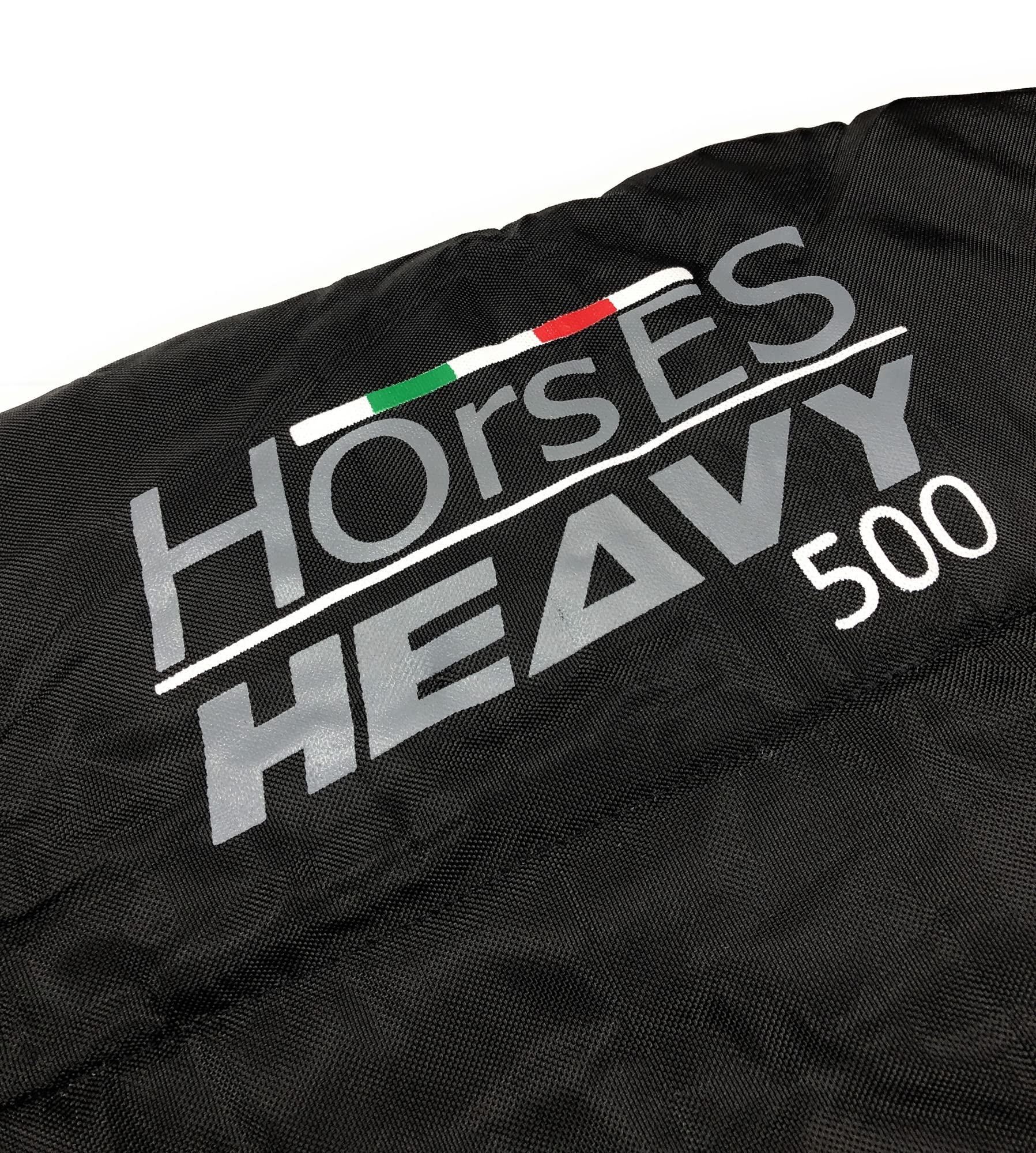 Horses, Manta de Invierno Heavy para Caballo, Acolchada, Suave y Cómoda, Ideal para la Cuadra, Bordes de Nylon Reforzado, Negro, 128 cm