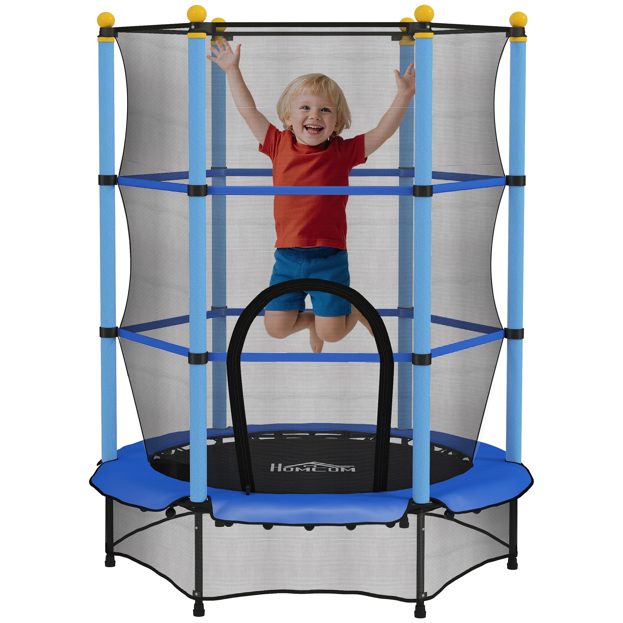 homcom trampoline enfant ø 1m