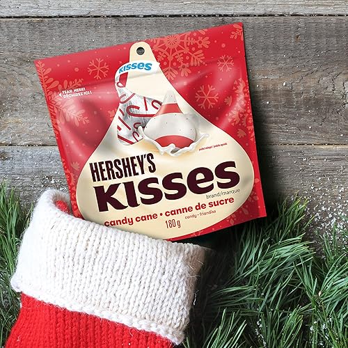 Miniatura 5 de Hershey's KISSES Candy Cane Holiday & Christmas Candy, 6.35 oz