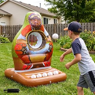 PARENTSWELL Inflatable Baseball Toss Game, Baseball Toys for Kids Adults