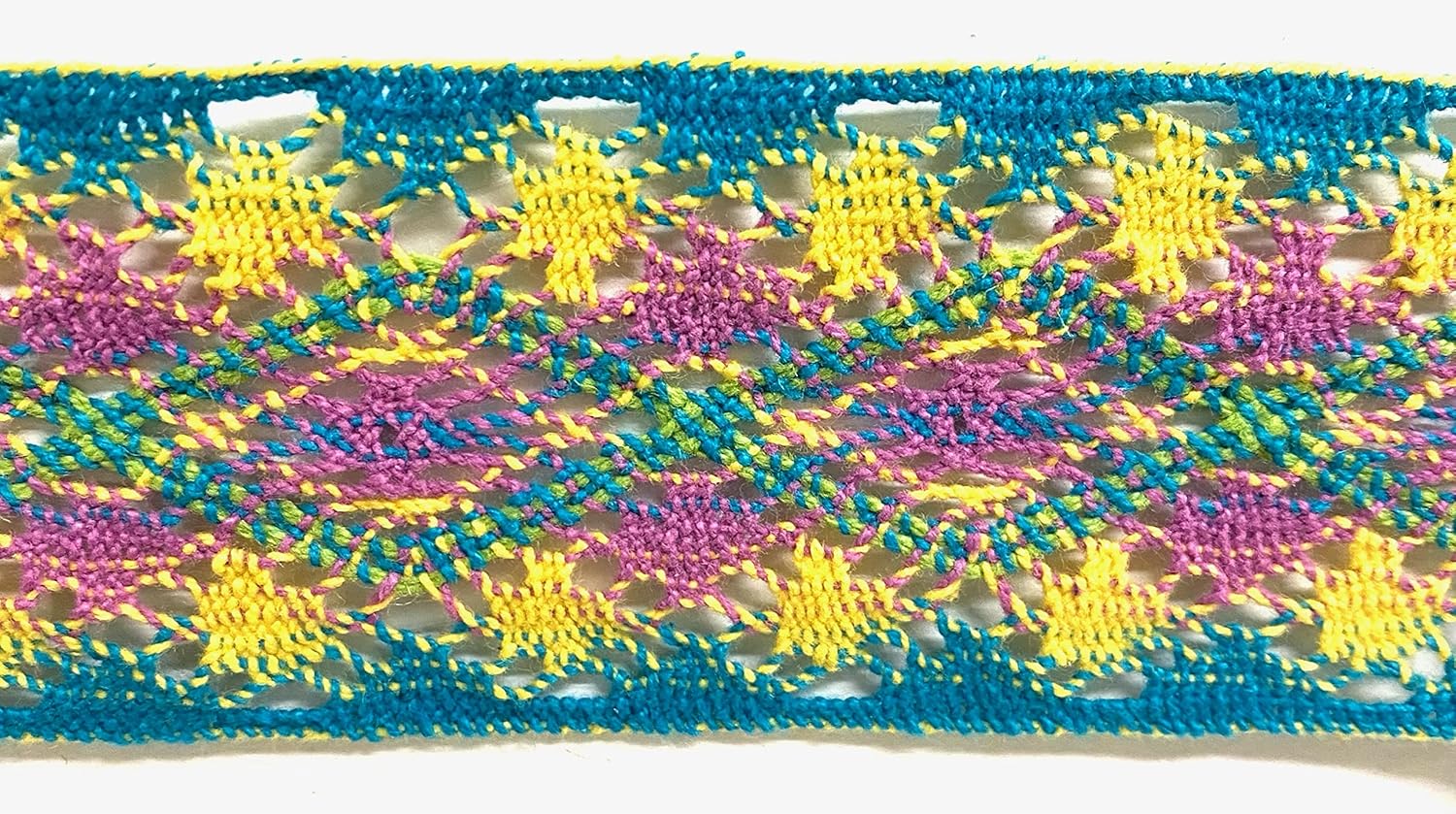 1-7/8" Cotton Cluny Lace Trimming - 10 Continuous Yards - Made in USA! (Multi)