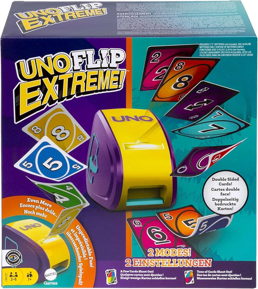Amazon.com: Mattel Games UNO Flip Extreme, card game for