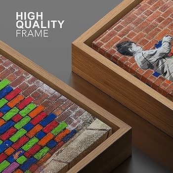 ガンジー ストリートアート キャンバスプリント ビーチパーティー キャンバスプリント：Kfir Tagerによる横長