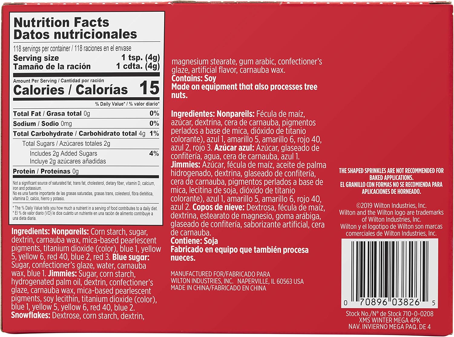 Wilton Winter Sprinkles Mega Set of 4, 16.6 oz, blue and white - Image 10