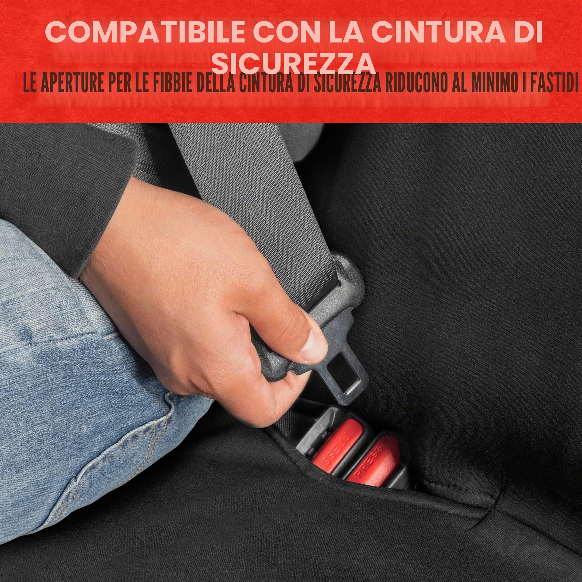 BDK AquaShield - Coprisedile posteriore, impermeabile, in neoprene, per auto, camion, furgoni, SUV, protezione per i sedili dell’auto in presenza di bambini e cani, accessori automobilistici (nero)