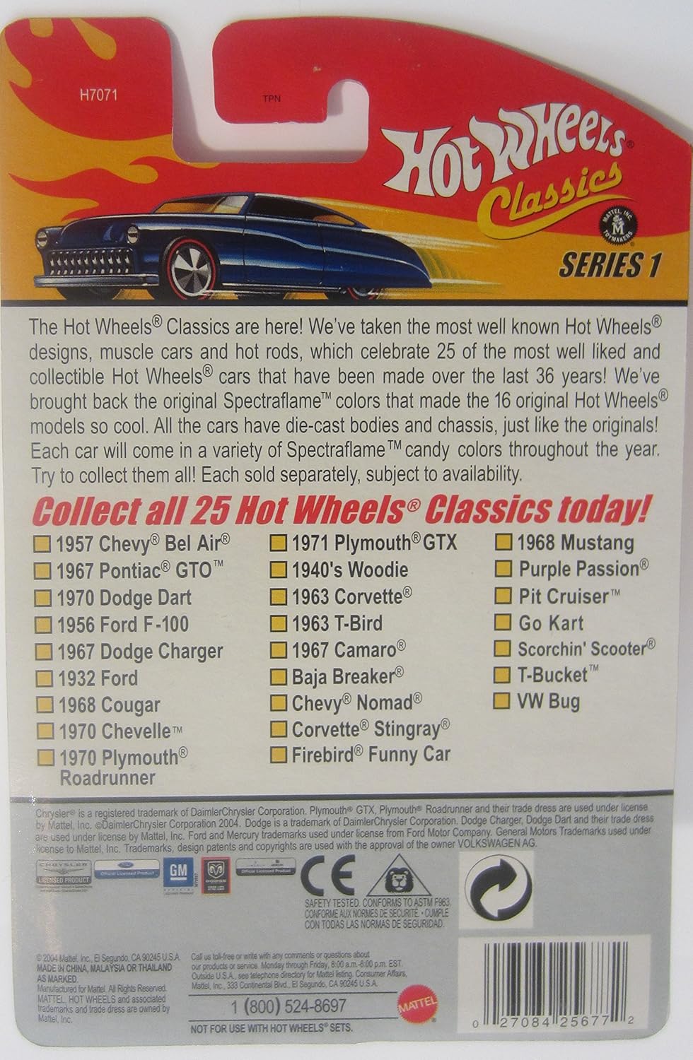 Hot Wheels Classic Series 1: 1932 Ford #6 of 25 1:64 Scale Collectible Die Cast Car with a Special Spectraflame Paint