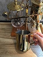 Vista 2 de Jarra de espuma de leche de 20 onzas, taza de acero inoxidable, perfecta para café con leche, capuchino, espumador de leche de acero inoxidable