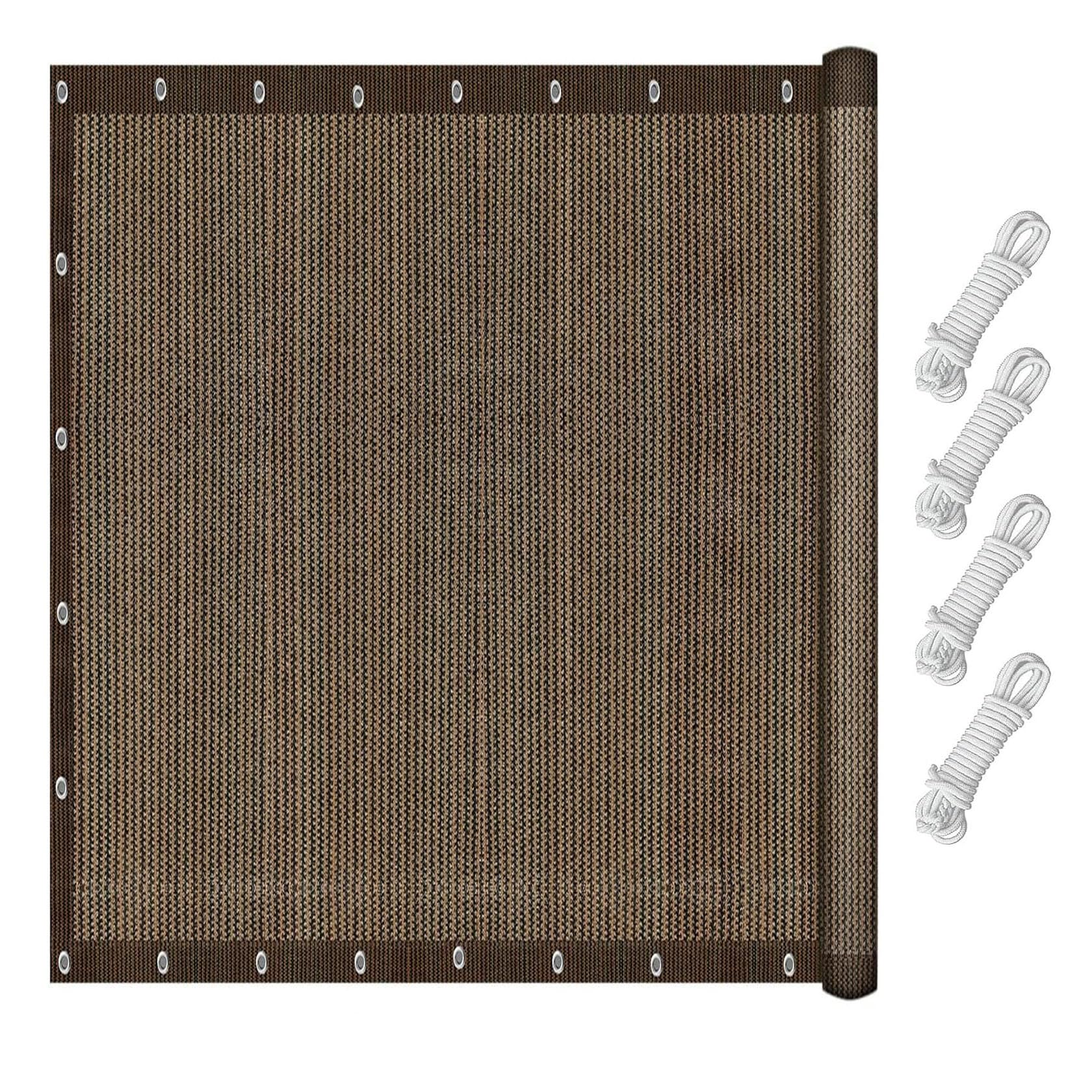 Protection UV filet d'ombrage respirant marron 2.7 x 7.5 m pour réguler la chaleur