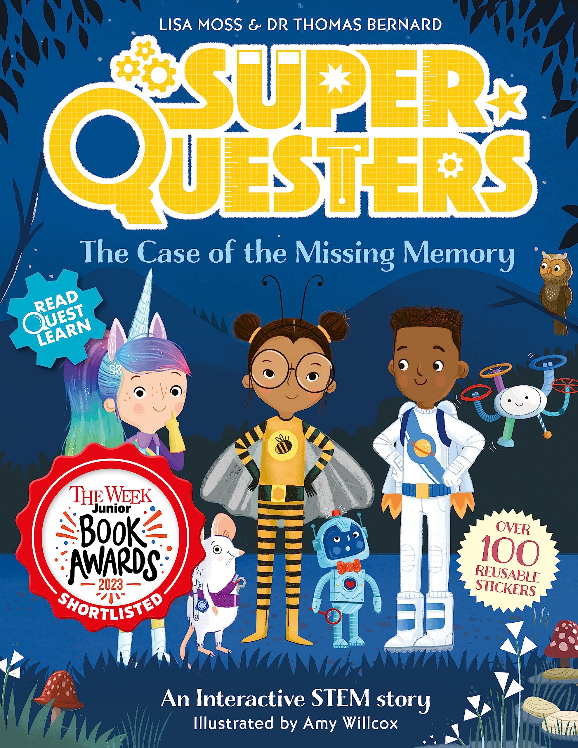 SuperQuesters: The Case of the Missing Memory | Picture Book for ages 4-7 with Puzzles and 100 stickers: 2