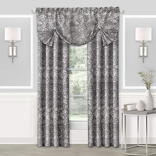 Miniatura 2 de Achim Home Furnishings Charlotte - Panel de bolsillo para cortinero, 52x84, color gris