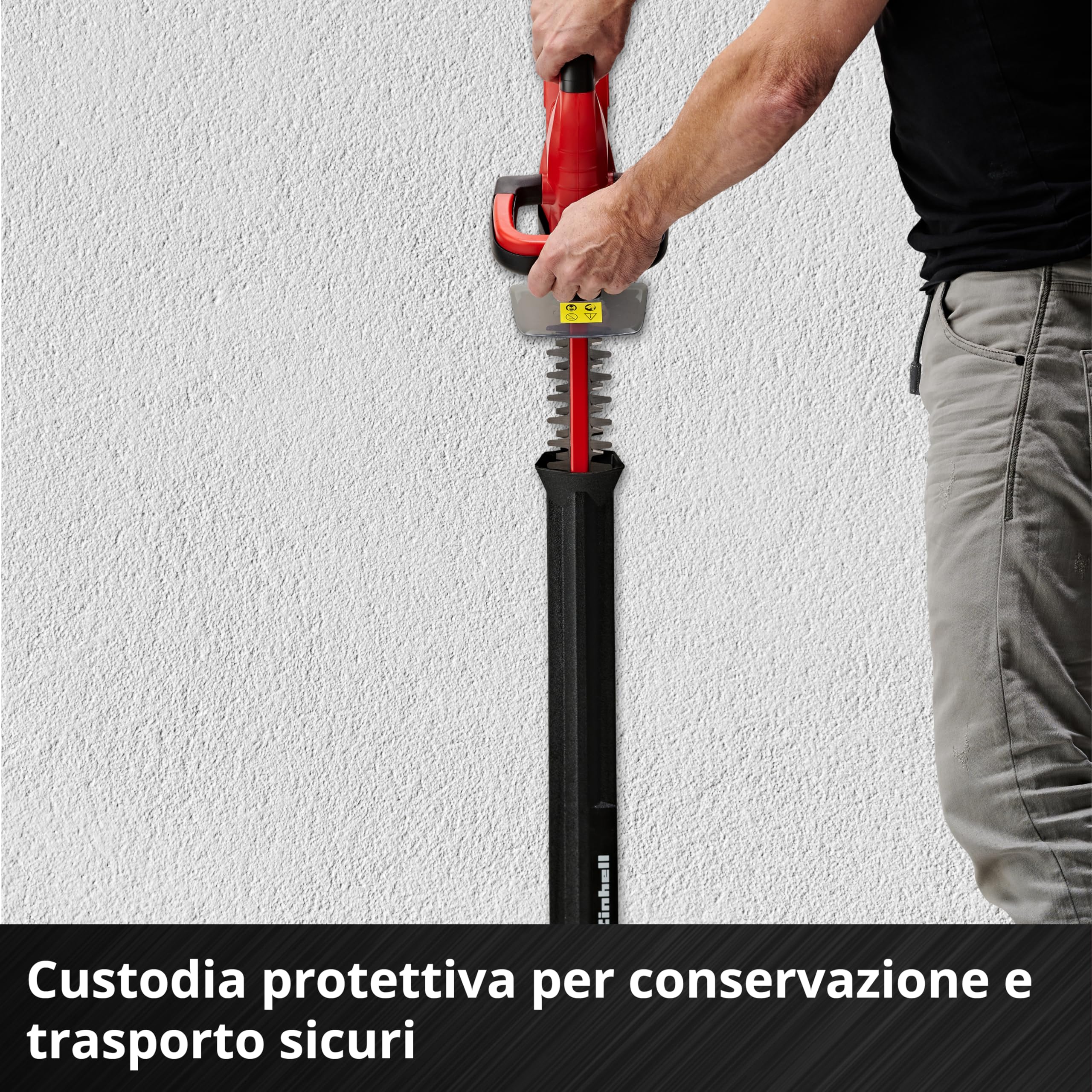 Einhell Tagliasiepi a batteria GC-CH 1846 Li-Solo Power X-Change (18 V, 46 cm lunghezza di taglio, 15 mm distanza tra i denti, maniglia ergonomica, senza batteria)