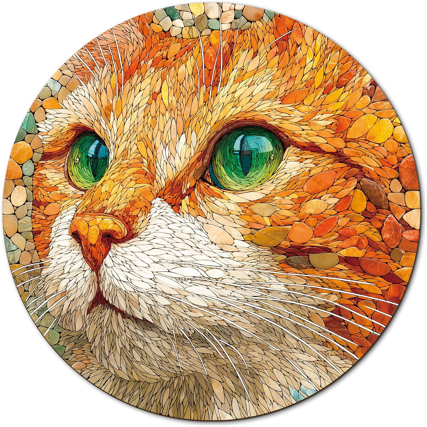 KAAYEE Puzzles for Adults 1000 Pieces Jigsaw Puzzle Pebble Cat
