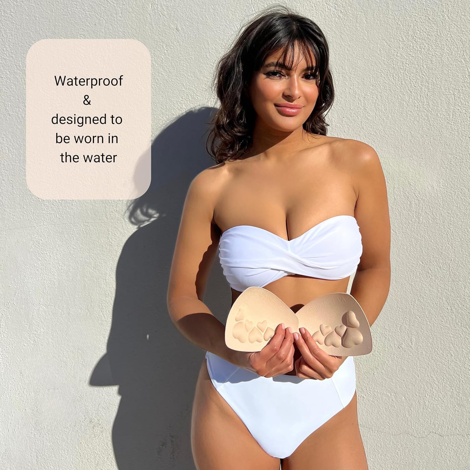 Epiphany LA Women's Strapless Push Up Bra Inserts | Natural Looking Lift | Bra Pad Inserts for Swimsuits, Sports Bras, & Tops