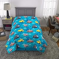Vista 118 de Franco Ropa de cama para niños, edredón de microfibra suave, tamaño matrimonial, PJ Masks Paw Patrol Girls