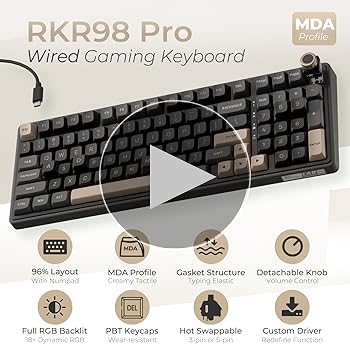 RK R98Pro メカニカルキーボード Amazon.co.jp: 【Amazon.co.jp限定】RK ROYAL KLUDGE R98 Pro
