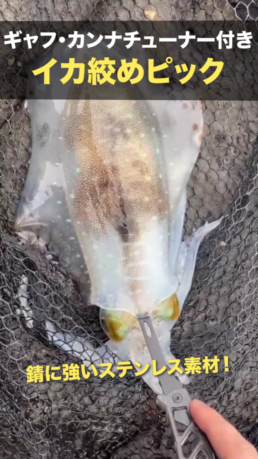 Amazon.co.jp: Chonmage Fishing イカ絞め ピック 3in1 エギング