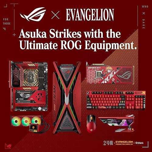 Miniatura 7 de ASUS ROG Herculx EVA-02 Edition - Tarjetero (diseño sin herramientas, nivel de burbuja incluido, aleación de zinc maciza, 2.835-5.039 in, Aura Sync)