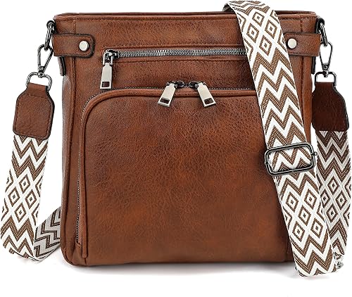 TANTOMI Crossbody Bags for Women Purses for Women Trendy Leather Shoulder Handbags Travel Purse with 6 Card Slots